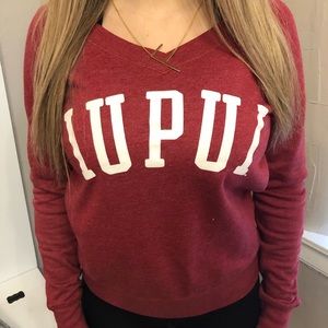 Red IUPUI long sleeve shirt